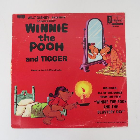 1968 Walt Disney Winnie The Pooh And Tigger LP Vinyl Record DQ-1317 - Picture 1 of 8